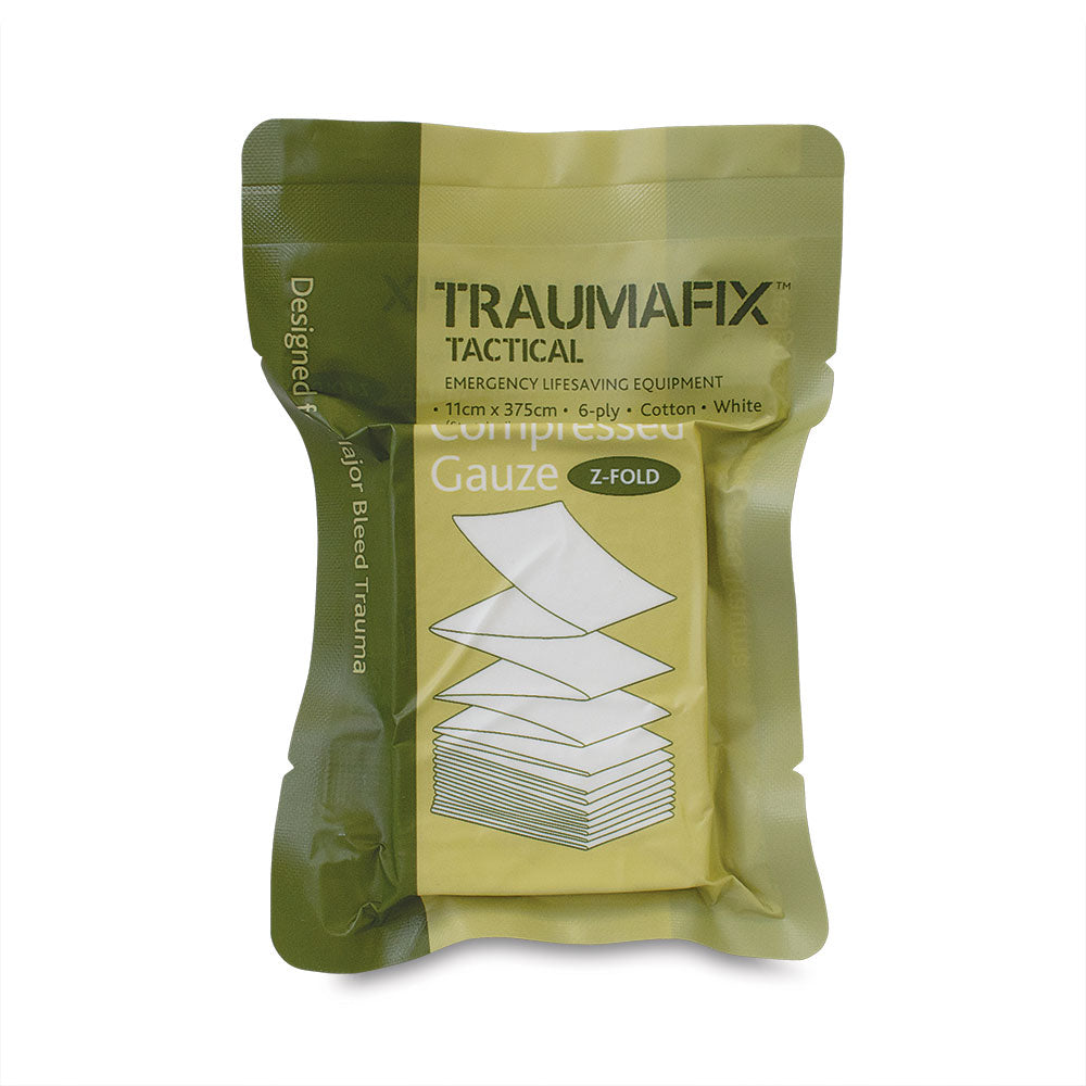 TraumaFix Compressed Gauze 6 Ply Z-FOLD