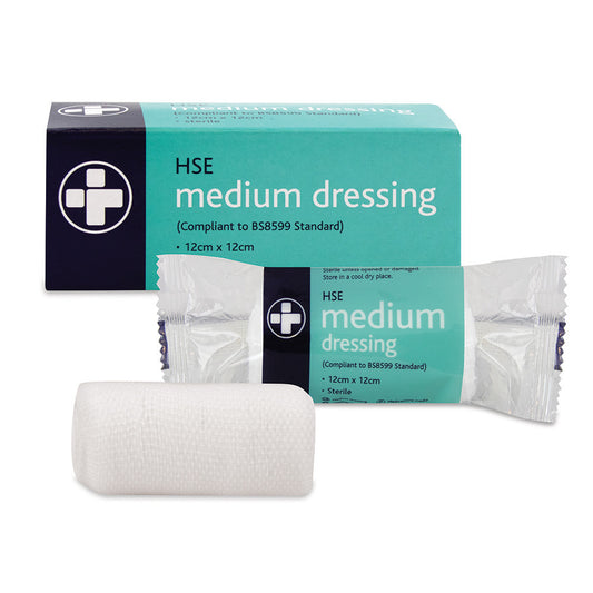 Medium HSE Dressing 12cm x 12cm Boxed