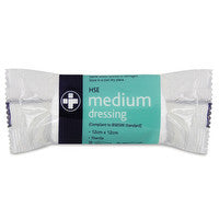 Medium HSE dressing 12cm x 12cm sterile unboxed