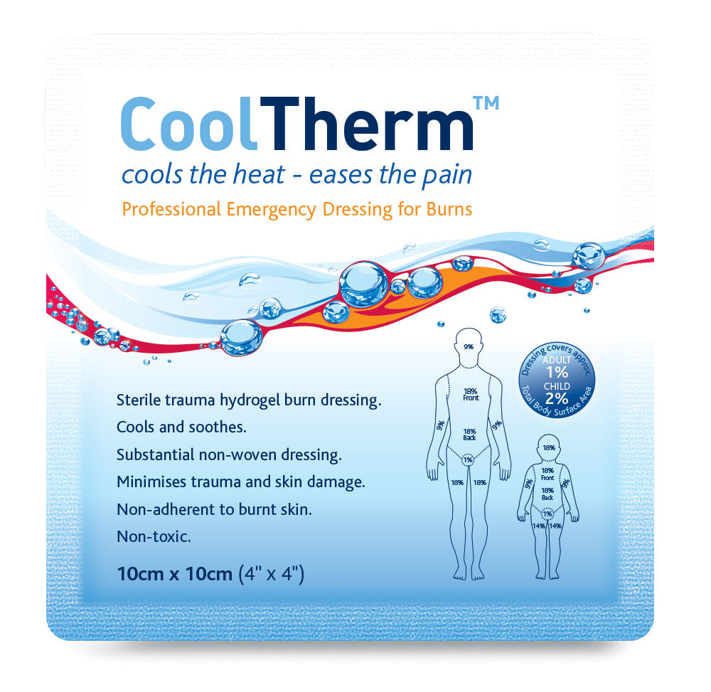 CoolTherm Burn Relief Dressing Boxed 10cm x 10cm