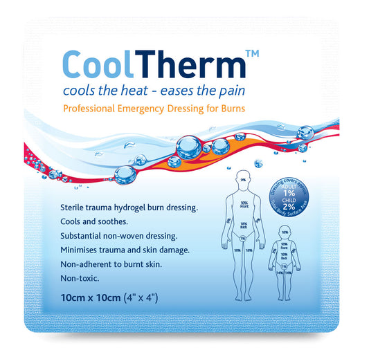 CoolTherm Burn Relief Dressing Boxed 10cm x 10cm