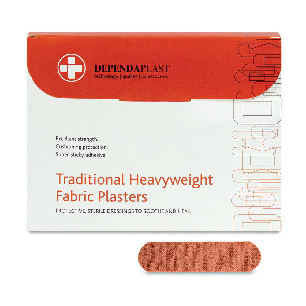 Dependaplast Traditional Fabric Plasters7.5cm x 2.5cm Box of 100