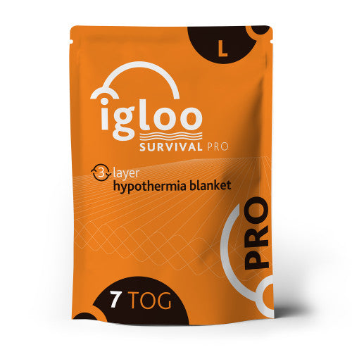 Igloo Pro Hypothermia Blanket - Large Emergency Orange