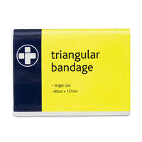 Single Use Triangular Bandage Boxed  90cm x 127cm