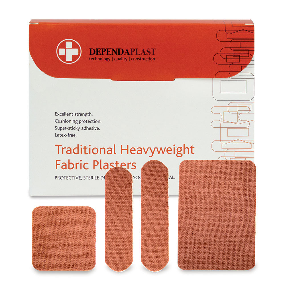 Dependaplast Traditional Fabric Plasters Assorted Box of 100