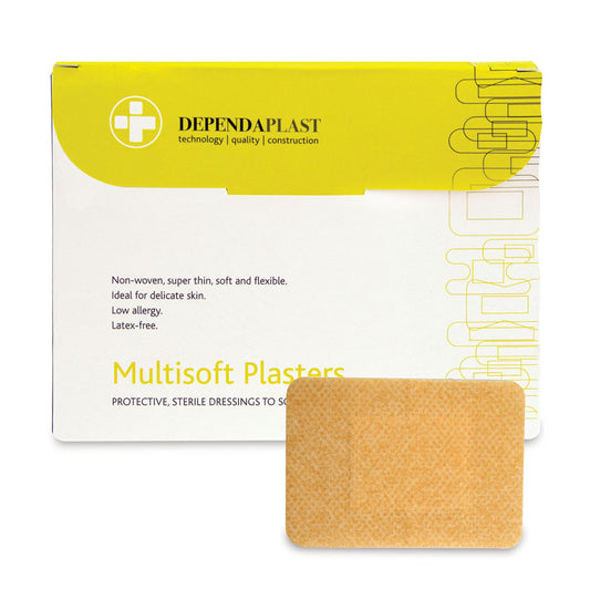 Dependaplast Multisoft Plasters 7.5cm x 5cm Box of 50